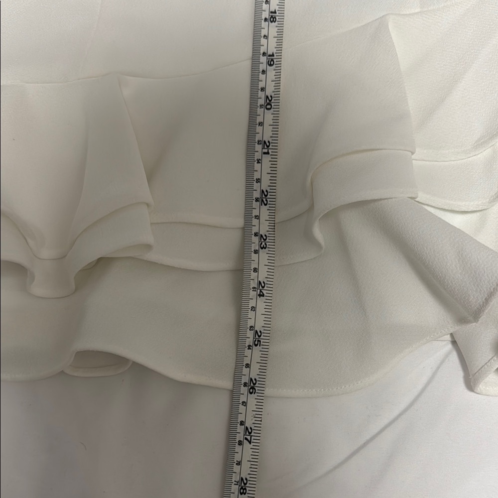 BCBGeneration White Ruffled Mini Sundress - Picture 6 of 9